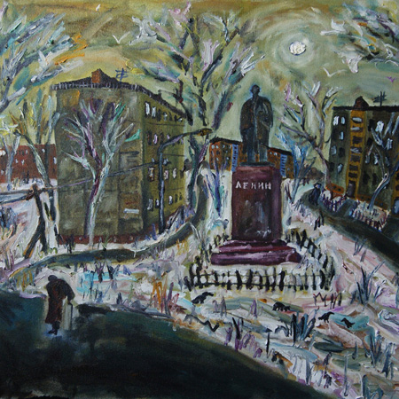 Весна на улице Ленина, холст, масло, 60 х 80 см., 2013 г.