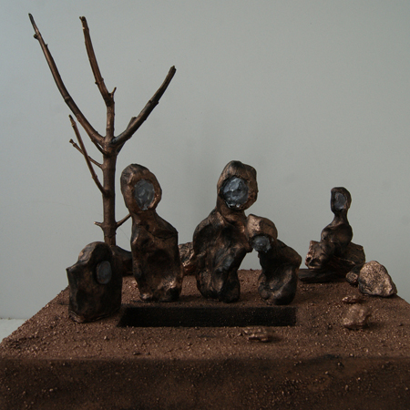Maranam, wood, clay, 40 х 30 х 26 cm., 2013