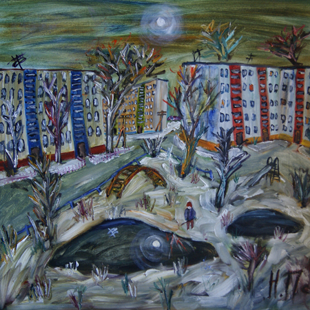 Hunting for the Sun, canvas, oil, 73 х 78 cm., 2013