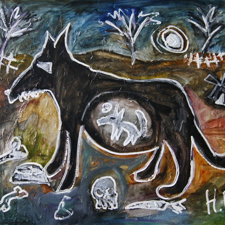 Bitch, canvas, oil, 80 х 100 cm., 2014