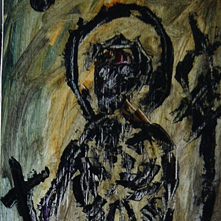 The Reaper, fiberboard, oil, 75 х 32 cm., 2014