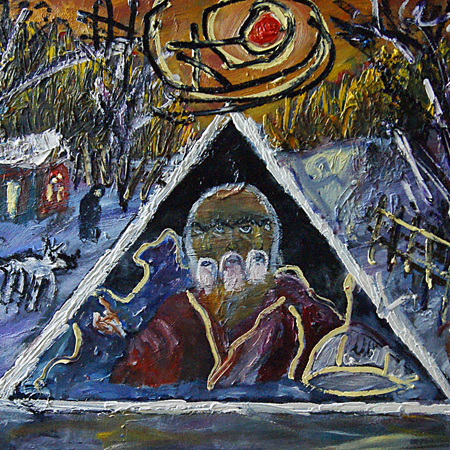 Prophet, canvas, oil, 60 х 80 cm., 2014